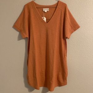 Loveriche short sleeve v-neck dress